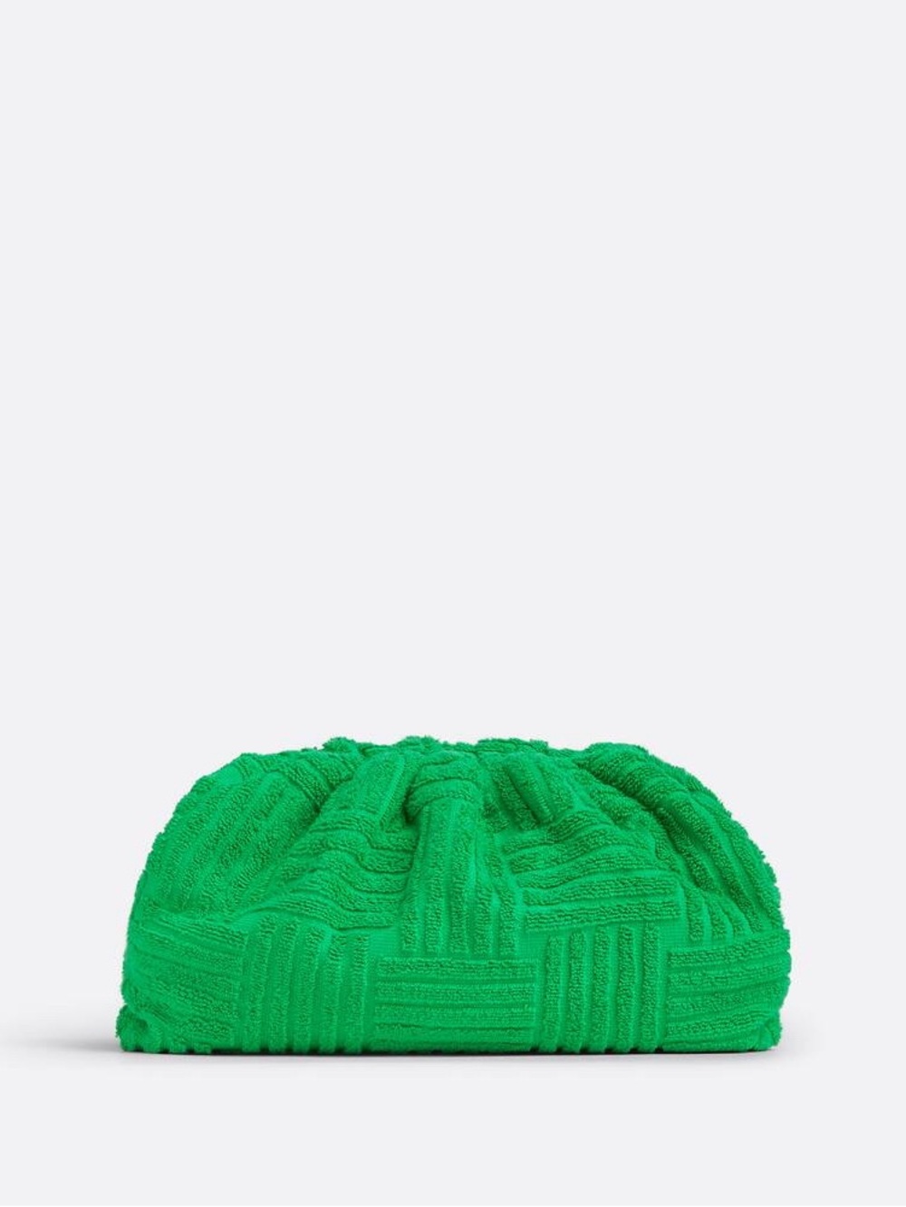 Bottega Veneta Bright Green Textured Pouch